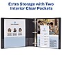 Avery Showcase 1 1/2" 3-Ring View Binders, Slant Ring, Black (19650)~#|#~3D52D2DF-6273-4809-B959DD0D7D7B826F_sc7