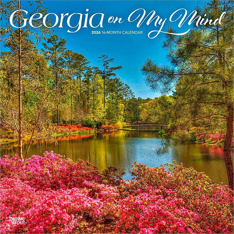 2026 BrownTrout Georgia on My Mind 12" x 12" Monthly Wall Calendar (9798330703333) image 1