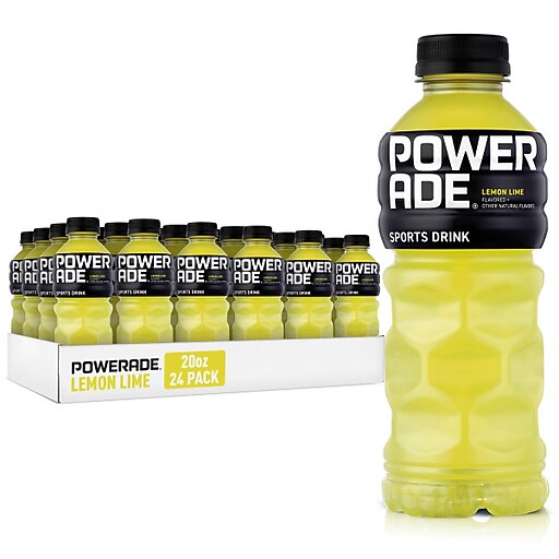pure lemon Powerade Lemon Lime Sports Drink, 20 oz., 24 Bottles/Pack