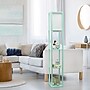 Simple Designs Etagere Organizer 62.5" Floor Lamp with Rectangular Shade, Aqua (LF1037-AQU-CCLB)~#|#~3D56FD4A-5164-42ED-A5A7A9FA21D495E1_sc7