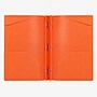 Staples 2‑Pocket Portfolio Folder with Fasteners, Letter Size, Durable Poly, Orange~#|#~3D5C4E0D-A042-4D9E-BF1E5B38D835178F_sc7