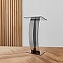AdirOffice 47" Speaker Podium Lectern, Transparent Black (661-03-BLK)~#|#~3D5D1B00-2AF8-4C07-9BFD0D85A6BACB81_sc7