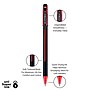 uni-ball Jetsream 101 Ballpoint Pen, Medium Point, 1.0mm, Red Ink, Dozen (1768013)~#|#~3D5E7F72-1B4B-40E7-9D3D90E1721D1D28_sc7