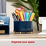 Staples 5-Compartment Rotating Plastic Desk Organizer, Navy Blue (ST63867)~#|#~3D634CC2-CE2C-4CE1-B8F81A7F73FE96AE_sc7
