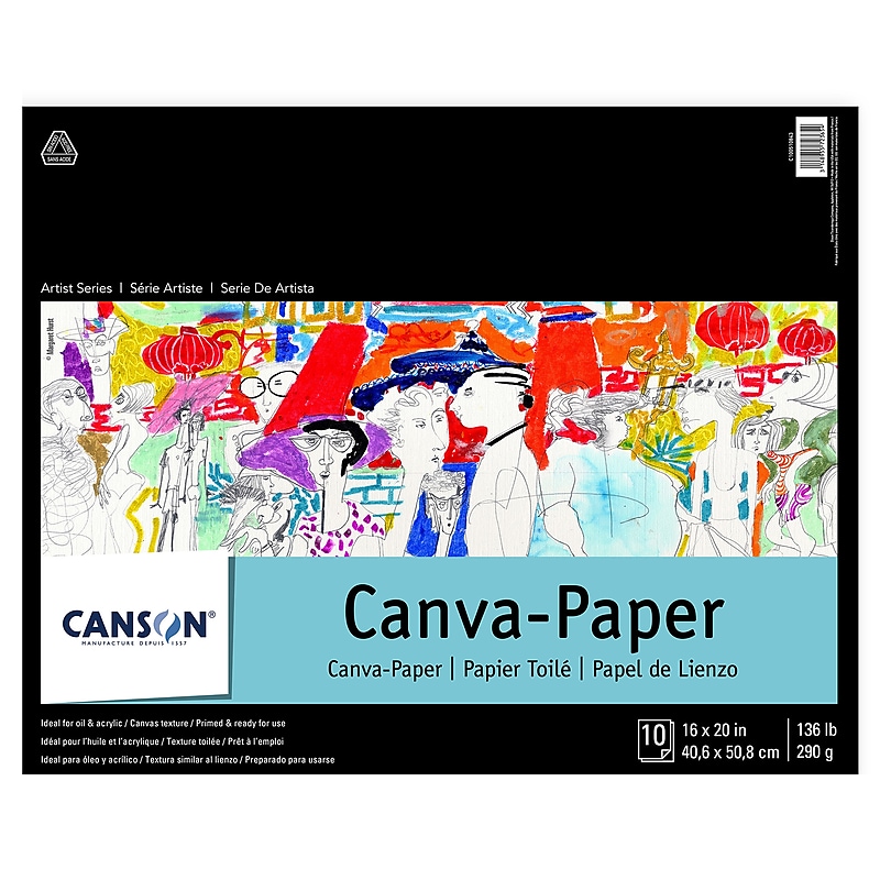 Canson Artist Series 20" x 16" Mixed Media Sketch Pad, 10 Sheets/Pad (C100510843) image 1