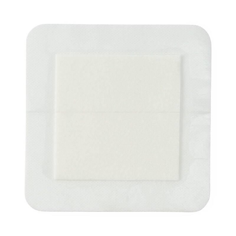 Stratasorb 6" x 6" Waterproof Patch Adhesive Bandages, White, 10/Box (MSC3066Z) image 1