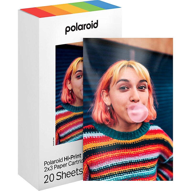 Polaroid Hi-Print Paper - 2x3 Photo Paper Cardridge - 20 Photos Part#6355 image 1