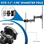 Mount-It! Full Motion TV Pole Mount for 32" to 55" TVs, Holds up to 55 lbs. Max., Black (MI-391XL)~#|#~3D68D934-E6F9-4792-93F3117AAF0C098D_sc7