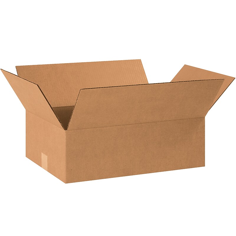 18.5" x 12.5" x 6" Shipping Boxes, 32 ECT, Brown, 25/Bundle (18126R) image 1