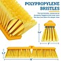 BISON LIFE Outdoor 18" Polypropylene Bristle Flagged Push Broom, Yellow/Black (BPHD-EXHPB-BKY-18-1)~#|#~3D6A5875-8D23-427E-8A8CE4F0E604B096_sc7