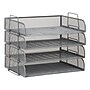 Mind Reader Metal Side Loading Stackable Letter Tray, Silver (DSTACK4-SIL)~#|#~3D771635-DF4B-46EA-8F216BD1DAF879DC_sc7