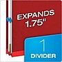 Pendaflex Pressboard Classification Folder, 1-Dividers, 1 3/4" Expansion, Letter Size, Dark Red, 10/Box (23731P)~#|#~3D792A65-A406-4BFE-BFE3423012F91127_sc7