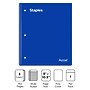Staples 3-Subject Notebook, 8" x 10.5", Wide Ruled, Assorted Colors~#|#~3D796051-DA39-4368-8CF3B3C0CA68C42F_sc7