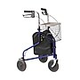 Medline 3-Wheeled Steel Rollator, Adult, Blue (MDS86840TRIB)~#|#~3D7E995F-3F0C-439E-99059AF6DE02960E_sc7