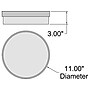 Viribright Roma 1-Light LED Flush Mount, Matte Black (220007)~#|#~3D82DA70-510D-41B3-A99C5A6E6BA06FCF_sc7