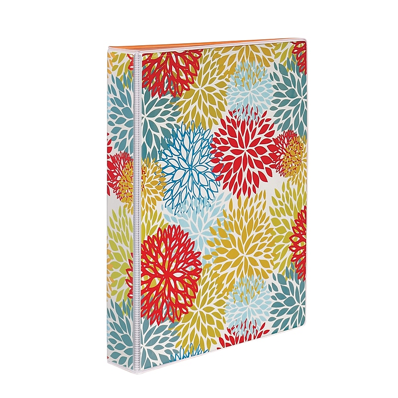 Avery Mini 1" 3-Ring Non-View Binder, Bright Floral (18447) image 1