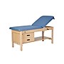 Aristo Wood Physician Adjustable Exam Table with Shelf, Dual Drawer Cabinet, Paper Cutter, Holder, 500 lb Capacity, Blue~#|#~3D863B7E-9F09-4E13-8E0BC4293B35D81B_sc7