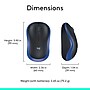 Logitech M185 Wireless Ambidextrous Optical 2.4 GHz Mouse, Blue (910-003636)~#|#~3D87079C-882A-4130-87BB4B201CA05366_sc7