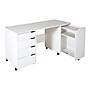 South Shore Crea 58.25" Sewing Craft Table, White (7550728)~#|#~3D8AD938-C26A-46E6-B1B0DFF634ECDA70_sc7