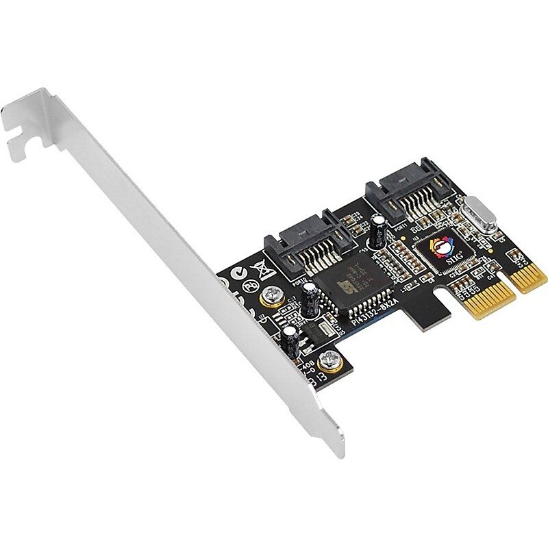 SIIG DP SATA II PCIe Host Controller, 2‑Port (SC-SAEB12-S1) image 1