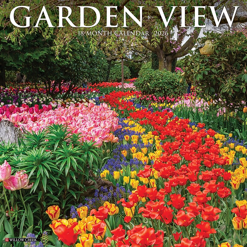 2026 Willow Creek Garden View 12" x 12" Monthly Wall Calendar (51207X) image 1