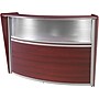 Regency Marque 72"W Curved Reception Desk Workstation, Mahogany (77310MH)~#|#~3D8E74C7-FF8E-49CE-BB137A2C1002658A_sc7
