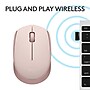 Logitech M170 Wireless Ambidextrous Optical Mouse, Rose (910-006862)~#|#~3D953D4A-9402-4938-A98092E19DEEC4CF_sc7