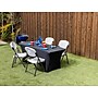 ICEBERG 30"W x 72"L Table Cover, Black, Each (16521)~#|#~3D9DC7F2-2BA4-4735-8C7A949D59C40141_sc7