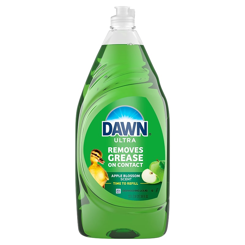 Dawn Ultra Liquid Dish Soap Bottle, Apple Blossom, 38 oz. (7116/11348) image 1