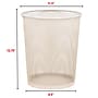 Staples Metal Mesh Trash Can, 4.4 Gallon, Warm White (ST63857)~#|#~3DA6B10E-9B30-4F76-8976169AE14B7EC9_sc7