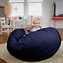 Flash Furniture Cotton Twill Oversized Solid Bean Bag Chair, Navy Blue~#|#~3DA7BA9E-C977-4A30-8B0E74A1910AB9A7_sc7