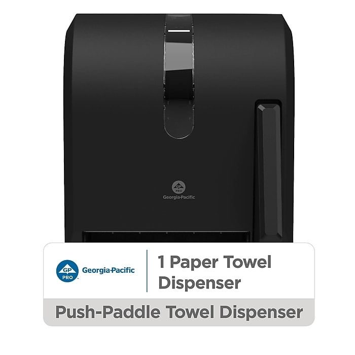 Georgia-Pacific Manual Hardwound Paper Towel Dispenser, Black