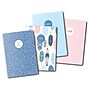Carpe Diem Feathers 1-Subject Notebooks, 4.1" x 5.8", 16 Sheets, Ruled, Assorted Colors, 4/Pack (9368-CD)~#|#~3DAADB0E-8706-4064-BA8B73CC16DF8A9A_sc7