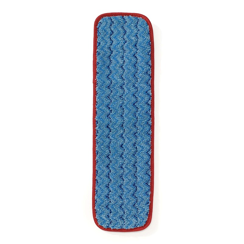 Rubbermaid Hygen Microfiber 18.5" Wet Mop Pad, Red,12/Carton (FGQ41000RD00) image 1