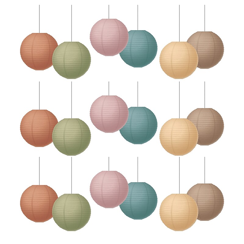 Teacher Created Resources Everyone is Welcome Hanging Paper Lanterns, 6/Pack, 3 Packs/Bundle (TCR77352-3) image 1