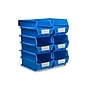 Triton Products LocBin Stackable Storage Bin, 7" x 8.25"x 14.75", Blue, 6/Pack (3-240BWS)~#|#~3DAD5046-E81E-4E87-BC8C10C98845AD37_sc7