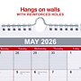 2026 Staples 8" x 11" Monthly Wall Calendar, Red/White/Gray (ST53922-26)~#|#~3DADA8BF-2A6E-44A8-B171BE045489DCF3_sc7