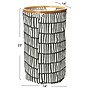 Household Essentials Krush Collapsible Laundry Hamper, Bamboo, Black and White (2272-1)~#|#~3DAE7F0D-A284-41AA-B8692D94F1A5E9ED_sc7