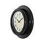 Infinity Instruments Retro Escape Wall Clock, Plastic/Glass, 9.75"Dia. (20305BK-4543)~#|#~3DB17C6E-936A-4312-80446117B28AA4FC_sc7