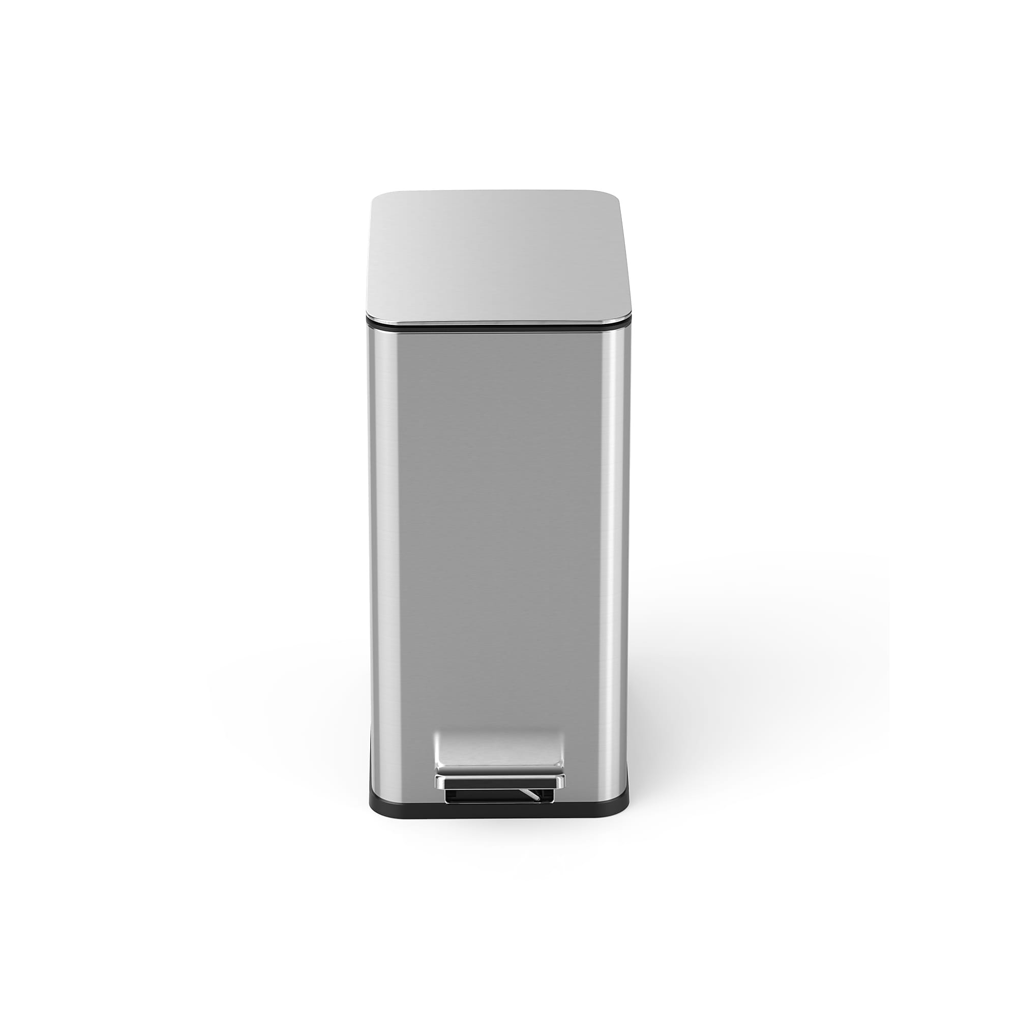 NineStars Stainless Steel Step Trash Can, 2.6 Gallon, Silver (XZD-10-88) Sansujyuku sansujyuku.com