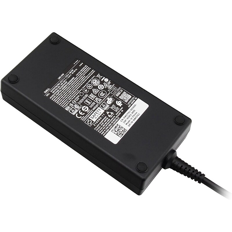 Dell 180W AC Adapter for Dell Laptops, Black (WCF6J) image 1