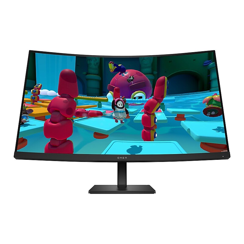 HP OMEN 32c 31.5" Curved LCD Monitor, Jet Black (780K6AA#ABA) image 1