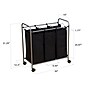 Household Essentials Rolling Triple Laundry Sorter with Removable Polyester Bags, Black (HH7044)~#|#~3DBE3763-68CD-4A2F-A200B9A0C98C883A_sc7
