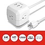 Staples TECH 5' Extension Cord, 3-Outlet, 14 AWG, White (ST62348)~#|#~3DBEA8E9-ADBD-4730-98CC15EE8A1643BF_sc7