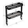 Mind Reader Clamp-On Metal Desk Shelf, Black (DESX2T-BLK)~#|#~3DC047A4-0C99-4703-A899752DB7E00AB9_sc7