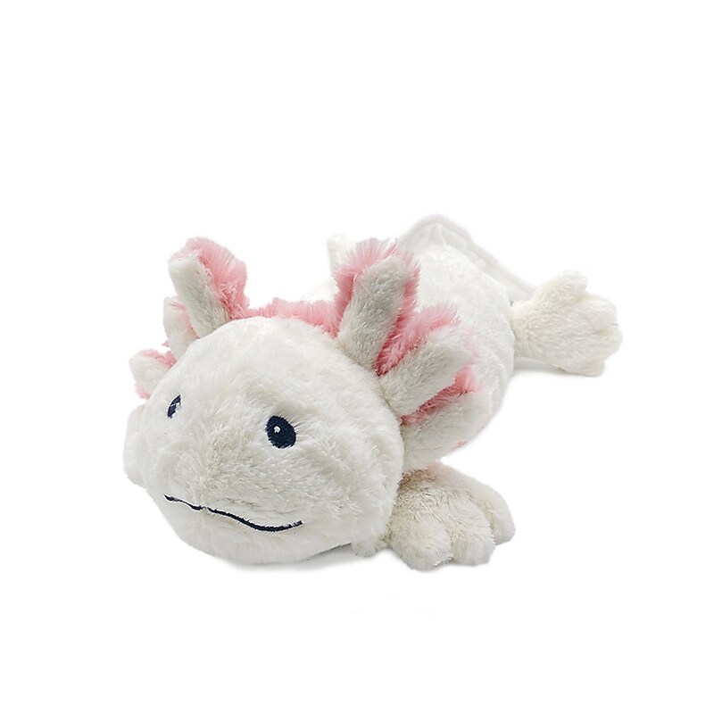 Warmies Cozy Plush Axolotl, White/Pink (CPJ-AXO-1) image 1
