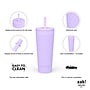 Zak! Cora Stainless Steel Double Wall Insulated Tumbler, 24 oz., Lavender, (2598-W620)~#|#~3DC593F4-972B-45EF-85E27572ED010A52_sc7