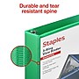 Staples 1 1/2" 3-Ring View Binders, D-Ring, Green (58687)~#|#~3DC965C5-79F9-4262-B4FEBB2364DA81ED_sc7