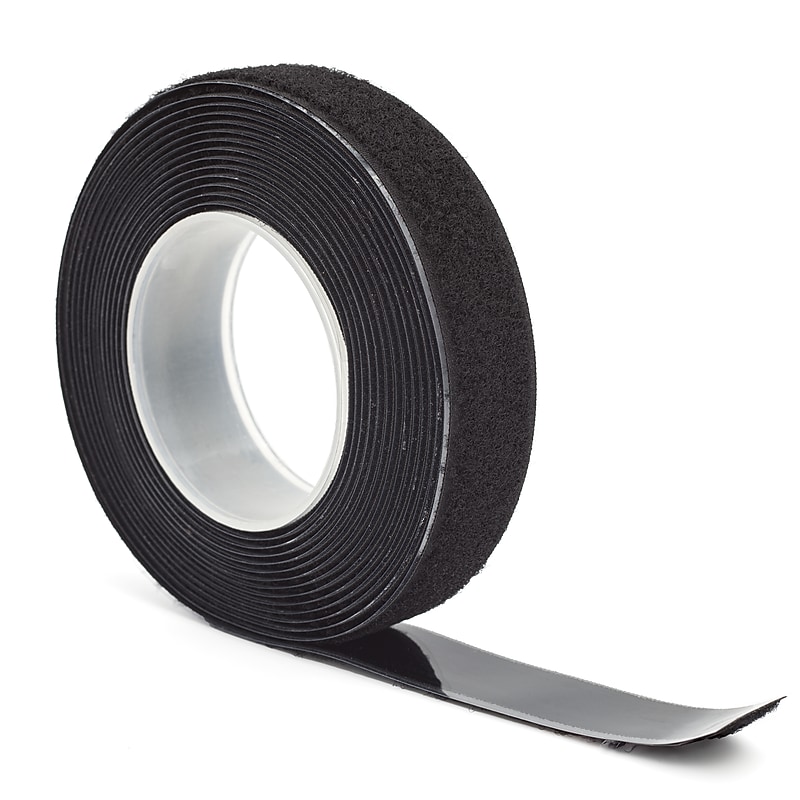 Tape Logic Loop Only Strips Fastener, 1" x 75', Black (HLT114) image 1