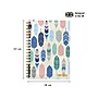 Carpe Diem Feathers 1-Subject Notebook, 7.5" x 9.75", Wide-Ruled, 80 Sheets, Multicolor (9379-CD)~#|#~3DD043F4-8B47-48F0-A90C44AC4B91F53A_sc7